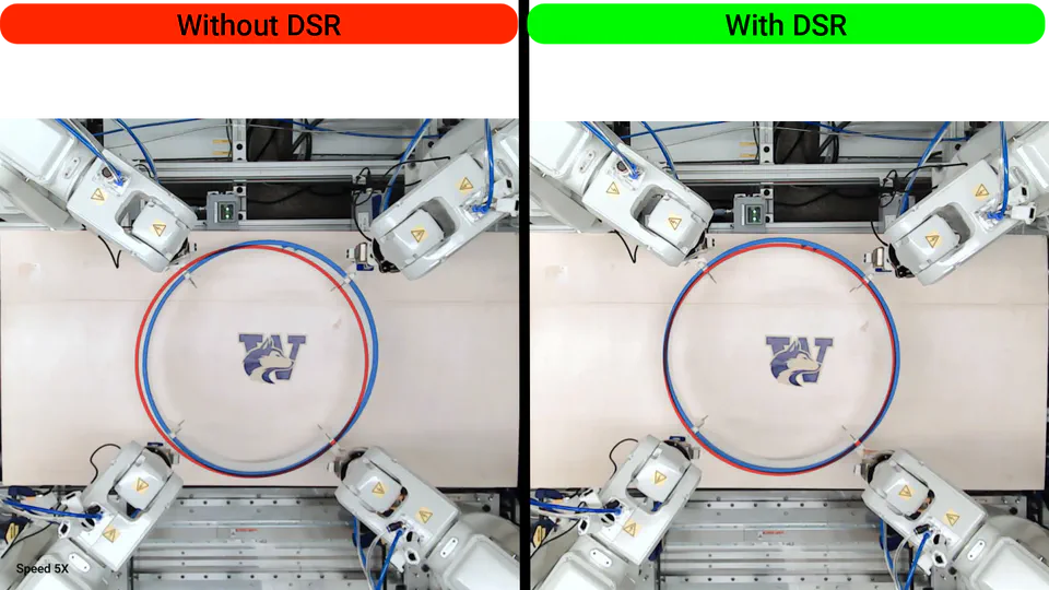 Delayed Self-Reinforcement to Reduce Deformation During Decentralized Flexible-Object Transport